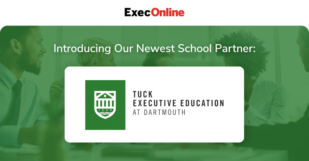 ExecOnline Partners with Tuck Executive Education