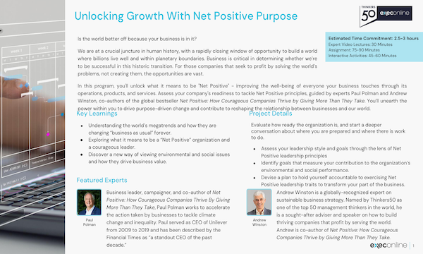 Thumbnail - Unlocking Growth with Net Positive Purpose